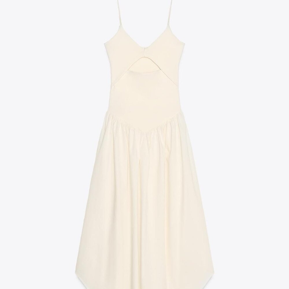 COMBINED CUT-OUT DRESS